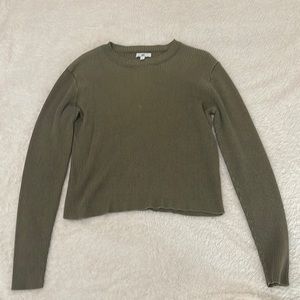 BP ribbed army green long sleeve size:L